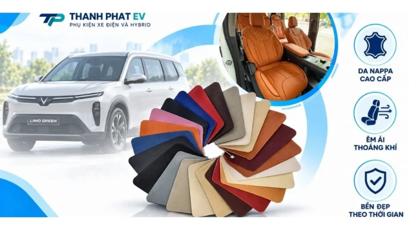 Bọc Ghế Da Nappa Cho Limo Green