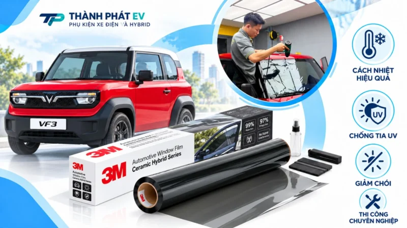 Phim Cách Nhiệt 3M Ceramic Hybird Cho VF3