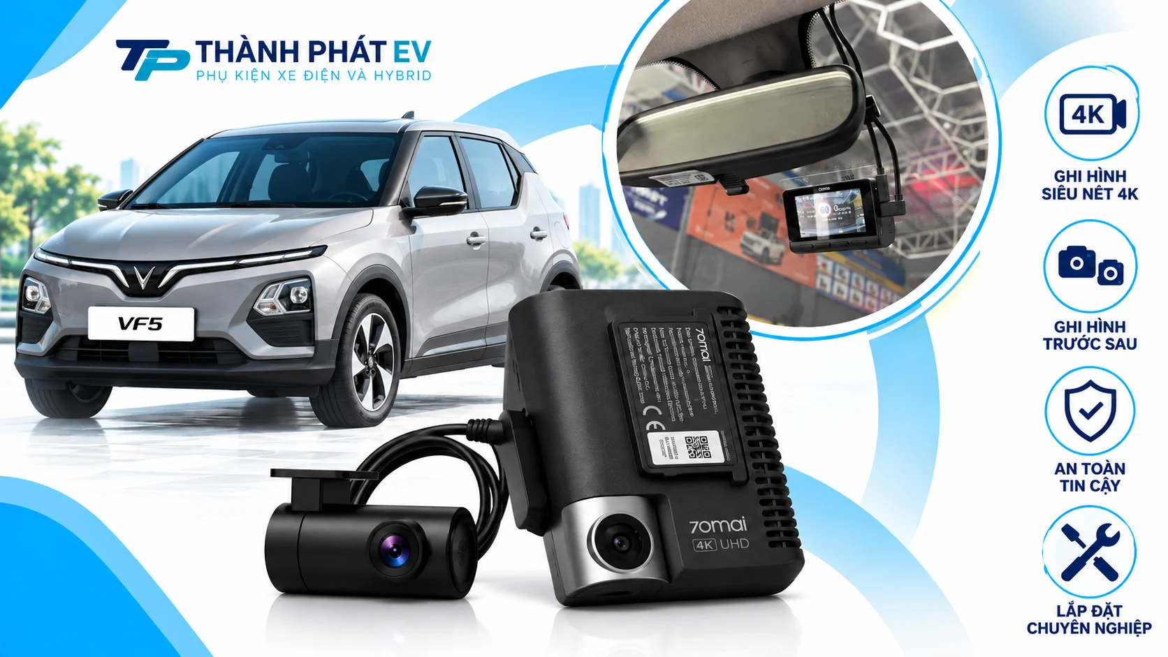 Camera Hành Trình 70mai A800SE Cho VF5