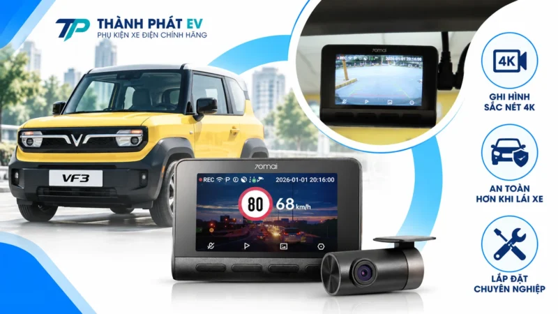 Camera Hành Trình 70mai A800SE SpeedEye Cho VF3 – 4K HDR