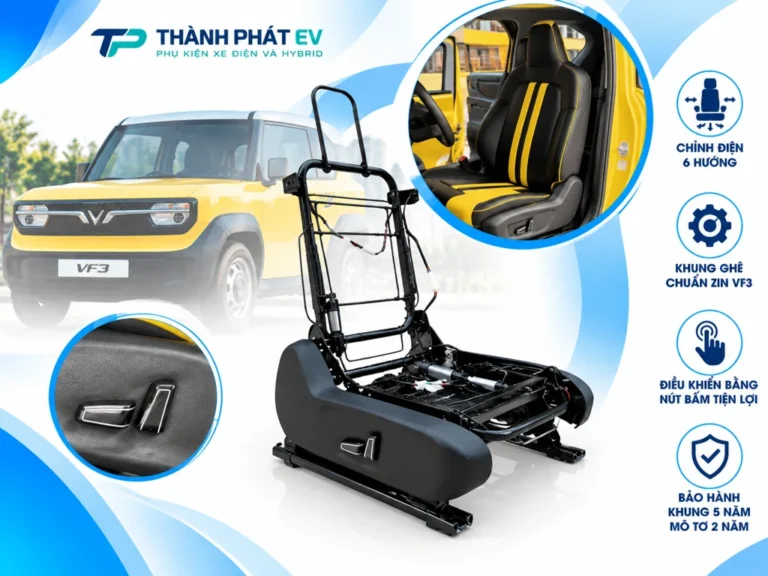 Ghế Điện Bên Tài VF3 – Chỉnh Điện 6 Hướng