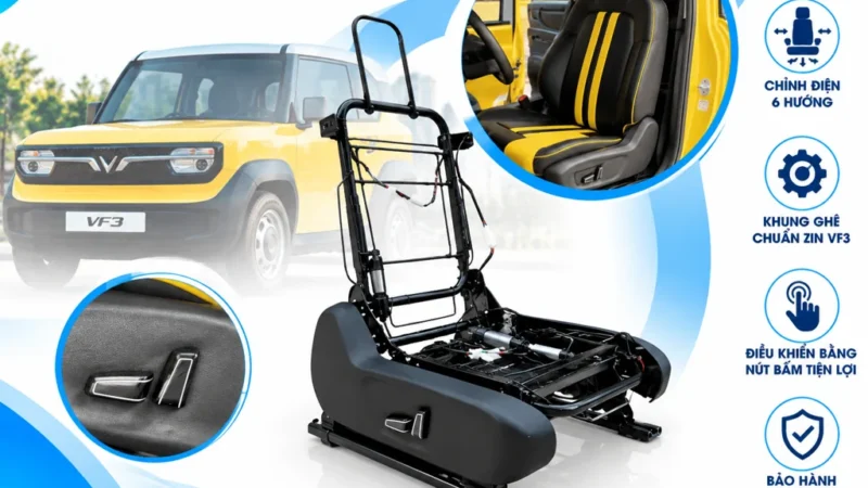 Ghế Điện Bên Tài VF3 – Chỉnh Điện 6 Hướng